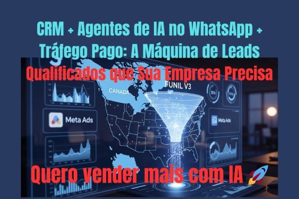 CRM + Agentes de IA no WhatsApp + Tráfego Pago A Máquina de Leads Qualificados que Sua Empresa Precisa